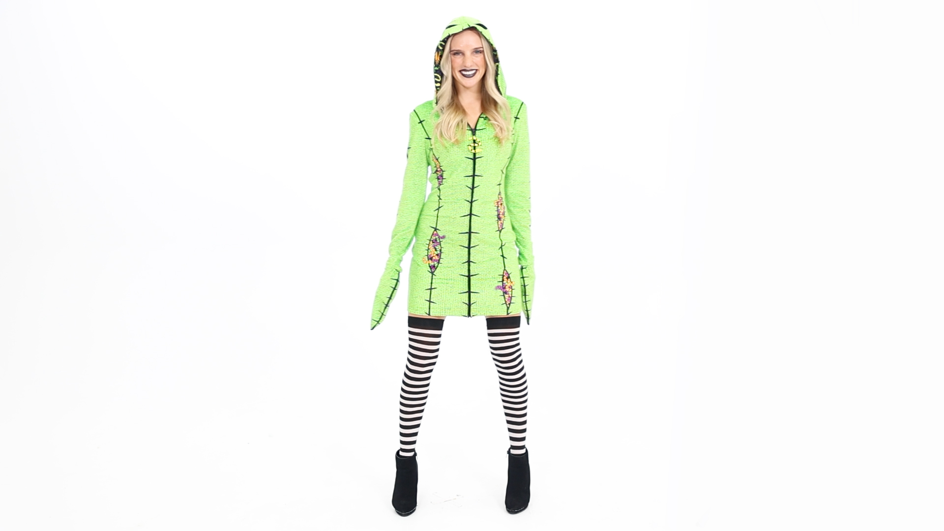 FUN94072AD_Deluxe Disney Oogie Boogie Hoodie Dress